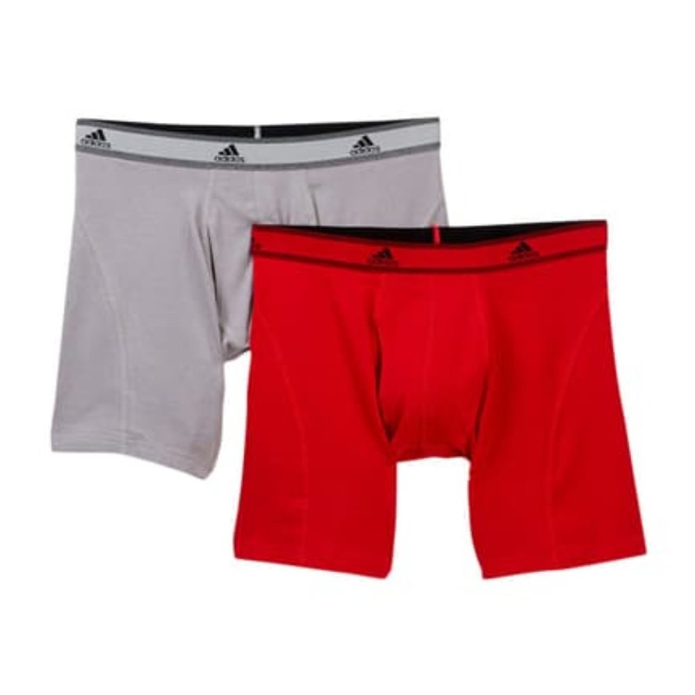 adidas 2 Pack Mens Relaxed Performance Boxer Breif